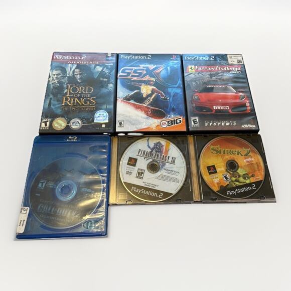 PS2 Game Lot: Call Of Duty, Final Fantasy & More (Discs & Manuals), TESTED - Picture 1 of 8